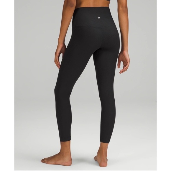 lululemon athletica Pants - Lululemon Align Ribbed High-Rise Pant 25" Black Leggings